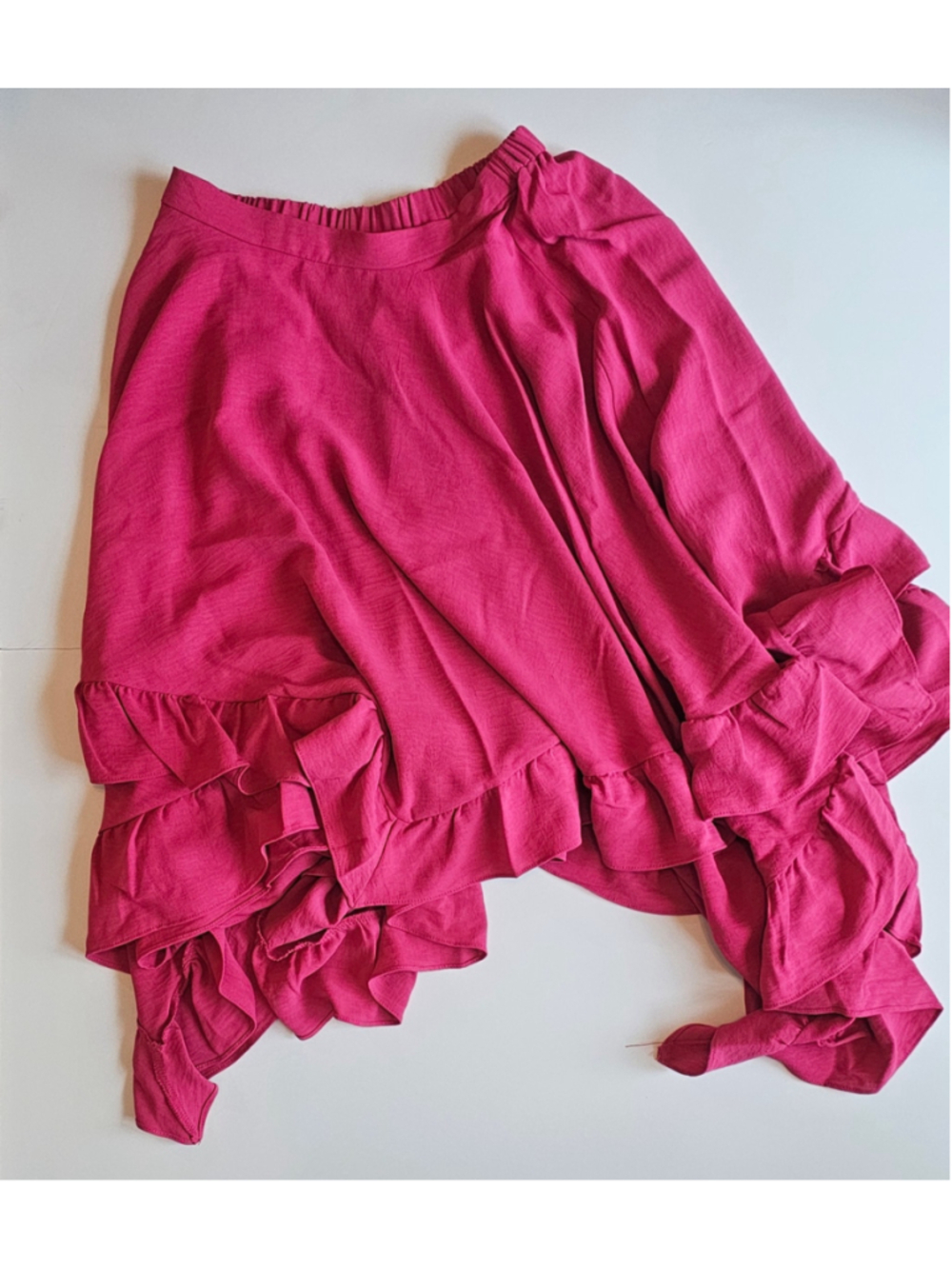 Girls Joyfolie Sena Ruffled Skirt in Fuchsia, Size 12